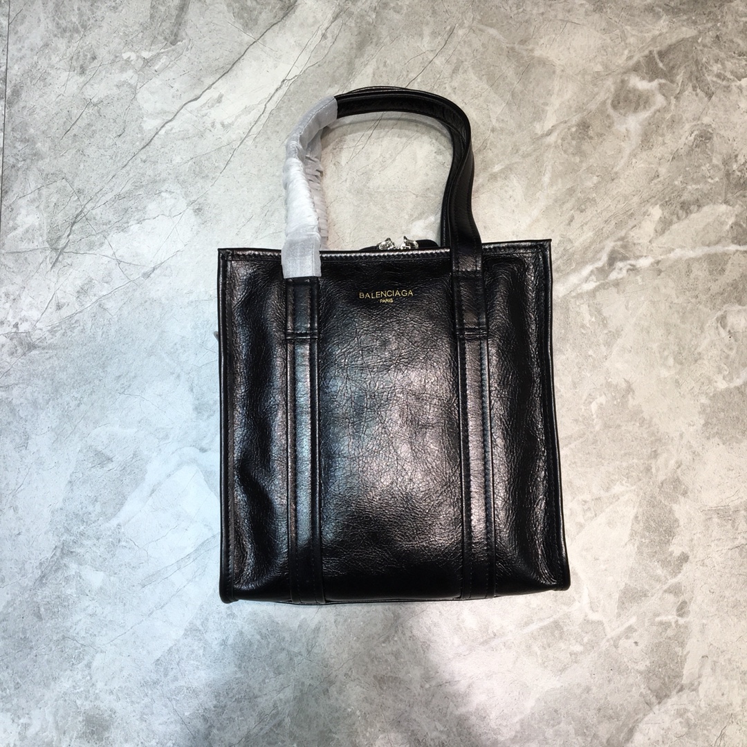 Balenciaga Bazar Small Handbag Shopping Bag Black